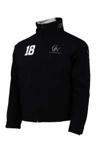 J813 custom fleece windbreaker jacket hot word back collar embroidery wind jacket supplier